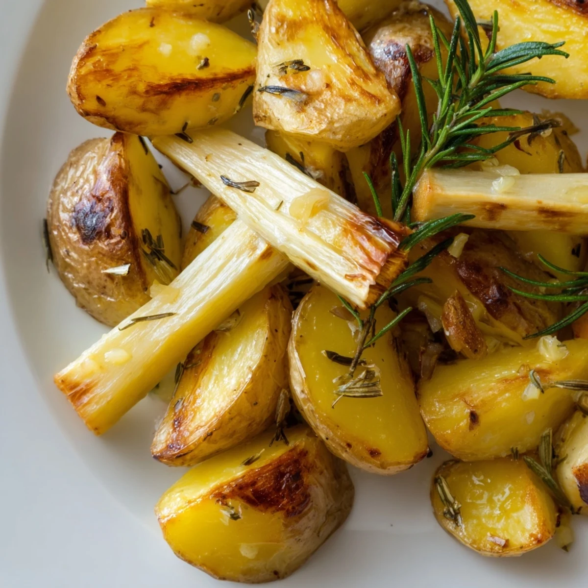 Crispy edges and tender centers make these Herb Roasted Potatoes and Parsnips a perfect vegetarian side.