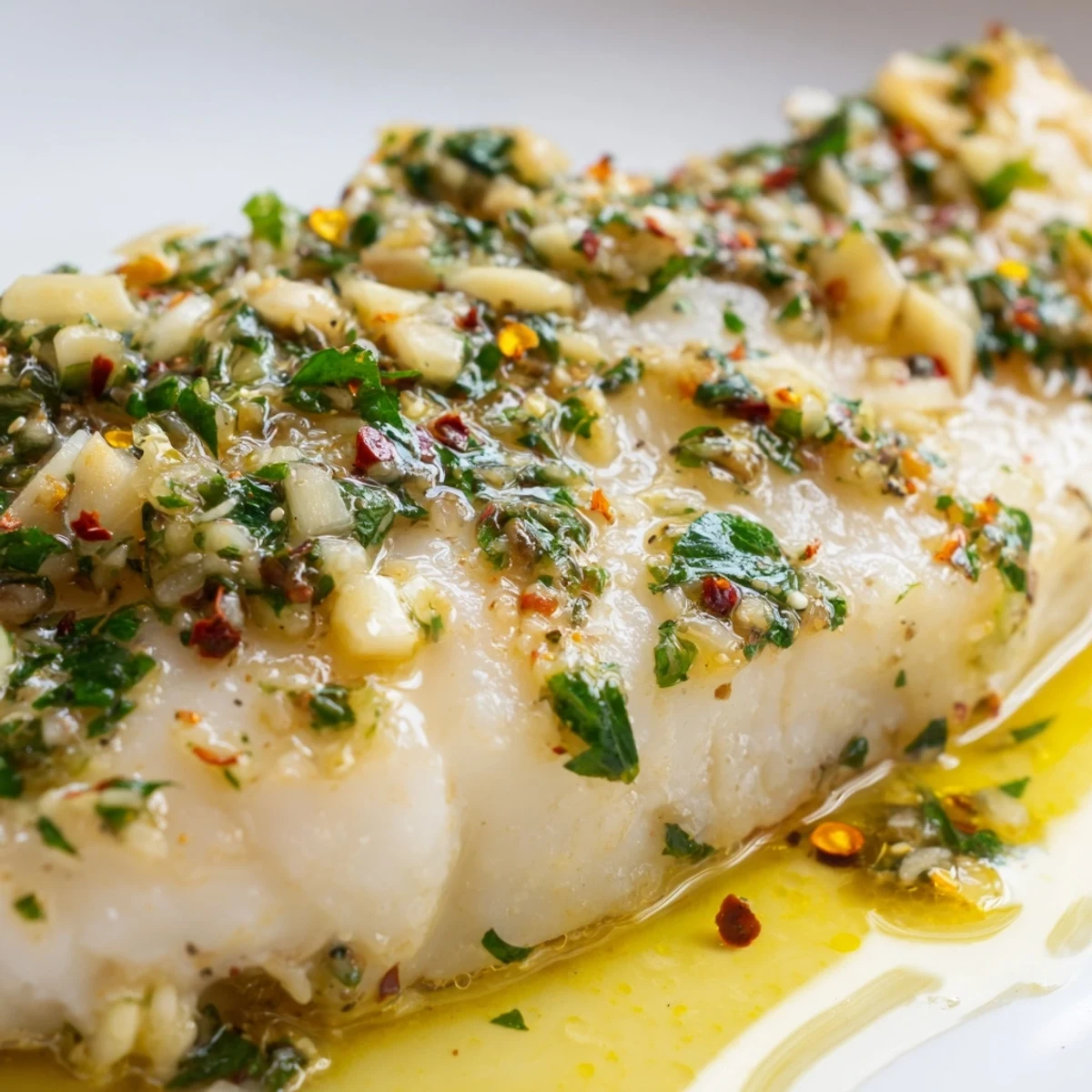 Bright, zesty Lemon Squeeze with Fish fillets in a golden pan, garnished with fresh parsley and lemon wedges.