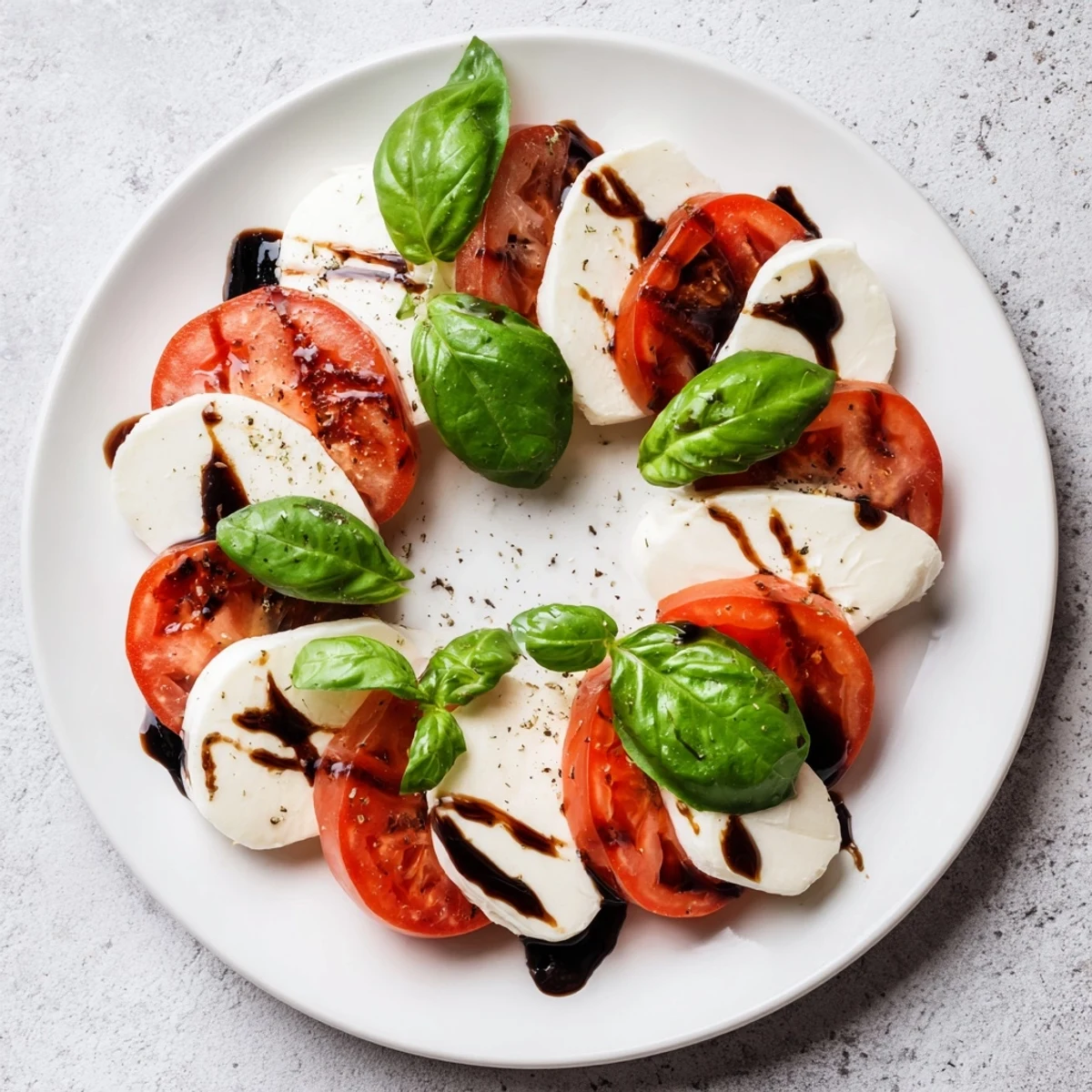Serve this vegetarian Valentine Heart Caprese Salad as a romantic appetizer, pairing juicy tomato hearts with mozzarella and basil for an elegant bite.