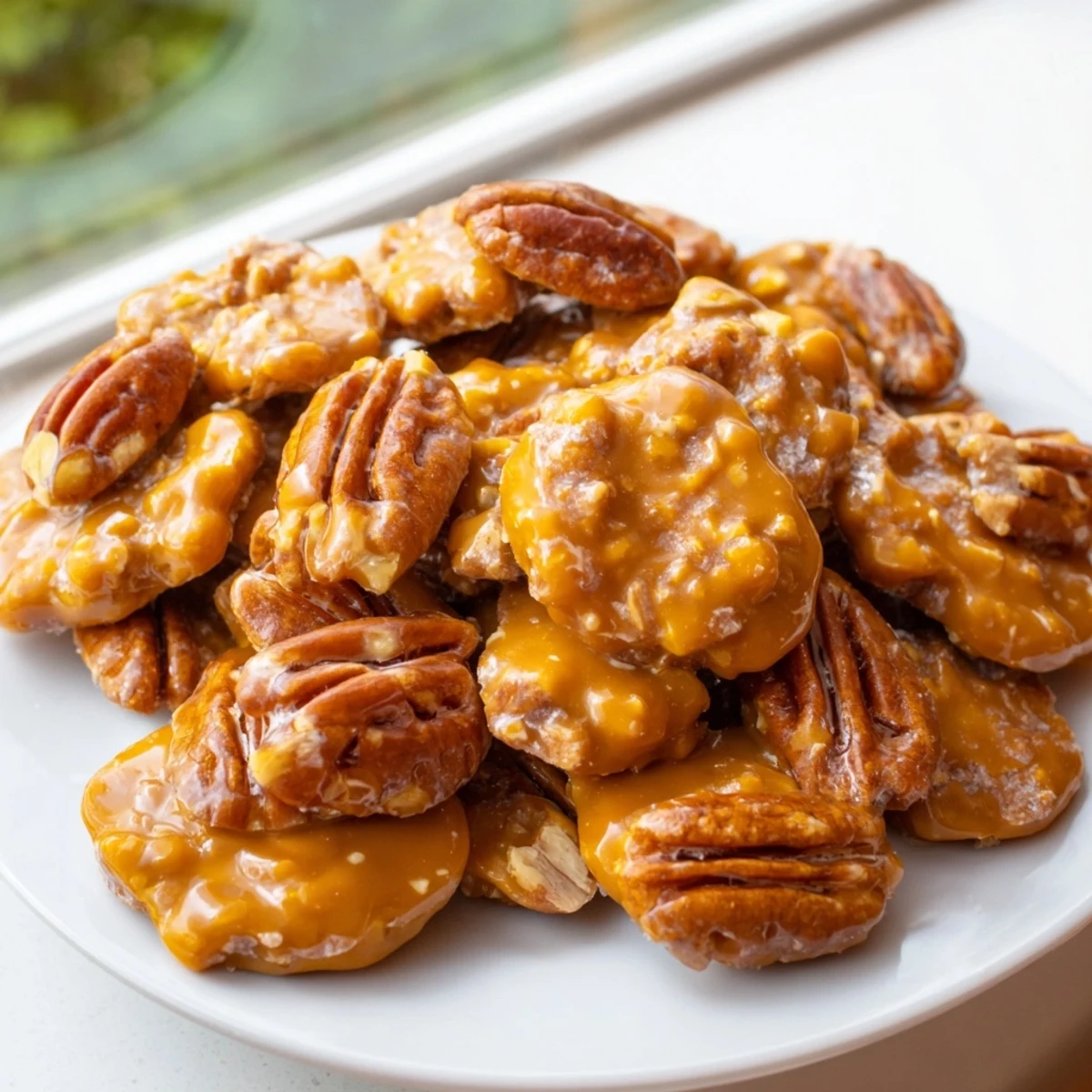 Served alongside a steaming cup of coffee, Mardi Gras Pecan Pralines with Cream offer a sweet, festive Southern treat.
