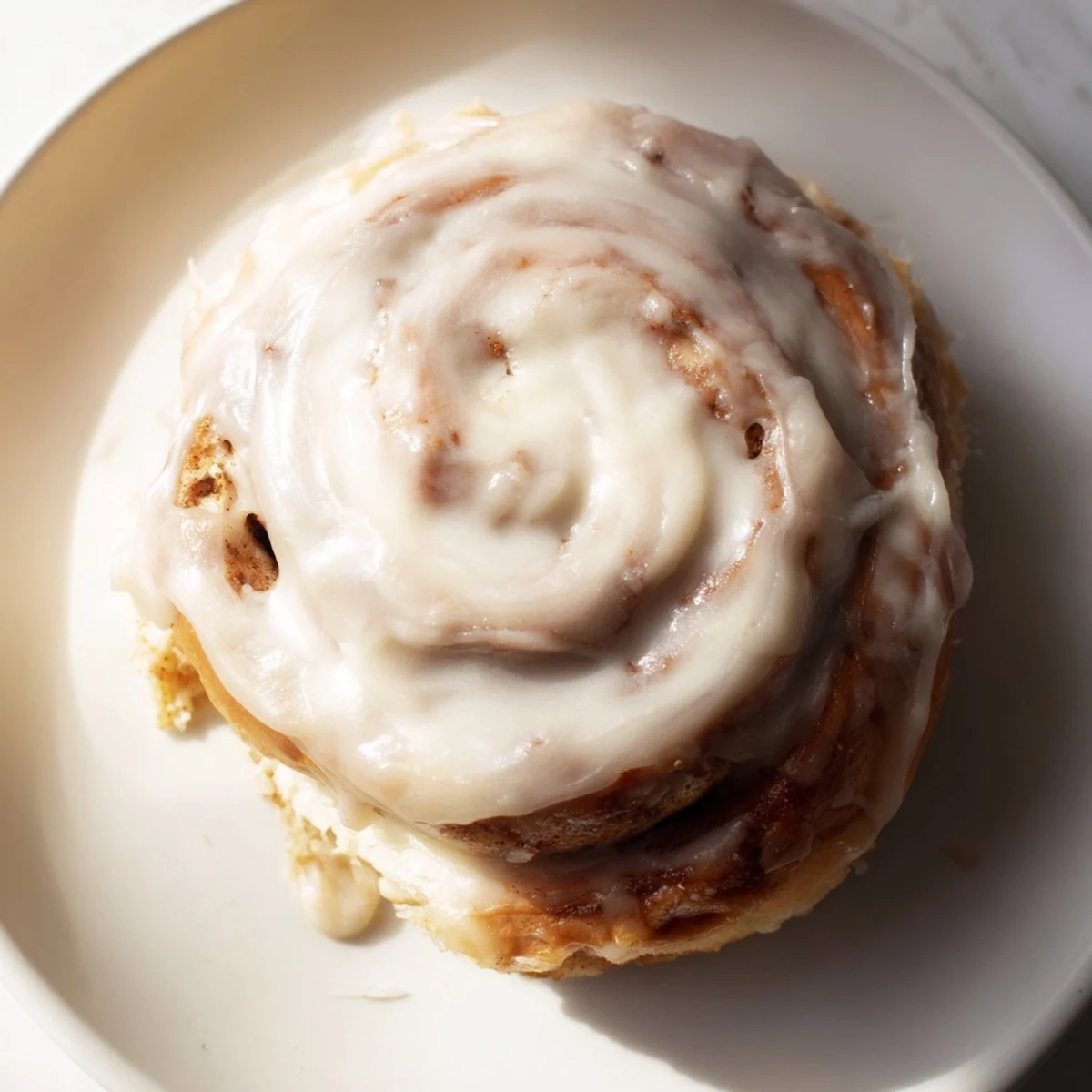 Golden-brown Keto Cinnamon Buns arranged in a round baking pan, showcasing fluffy almond flour dough and cinnamon swirl filling.