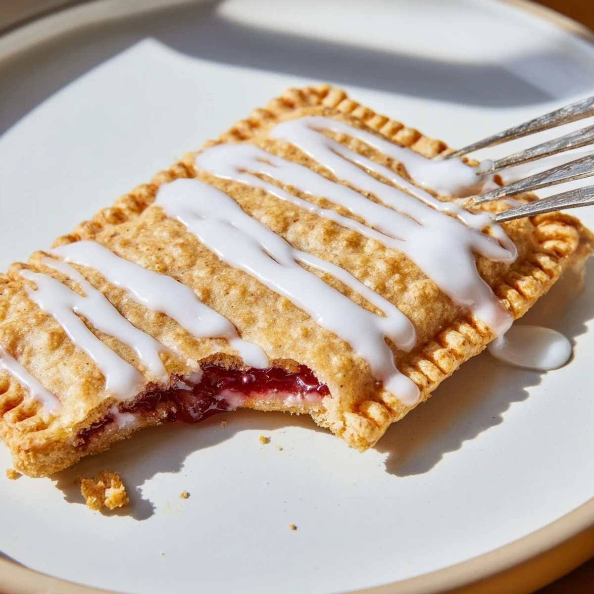 Freshly baked Protein Pop Tarts are arranged on a cooling rack, with a bowl of berry jam nearby.