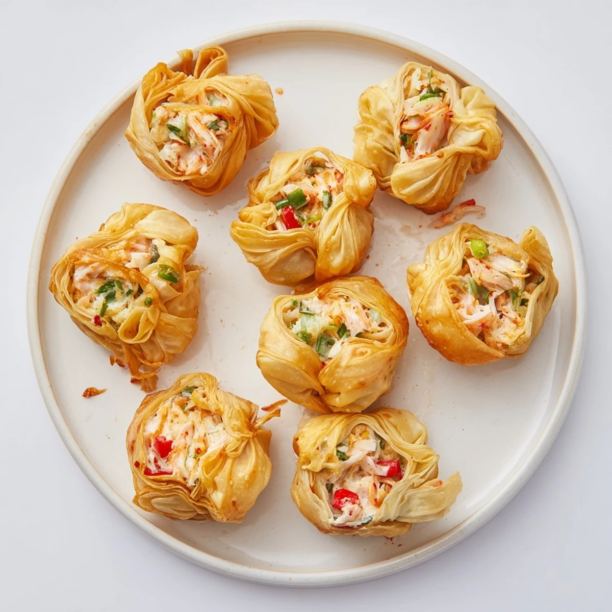 Hot, fried Cheesy Seafood Tortilla Bombs with a spicy dipping sauce on a rustic table for appetizers.
