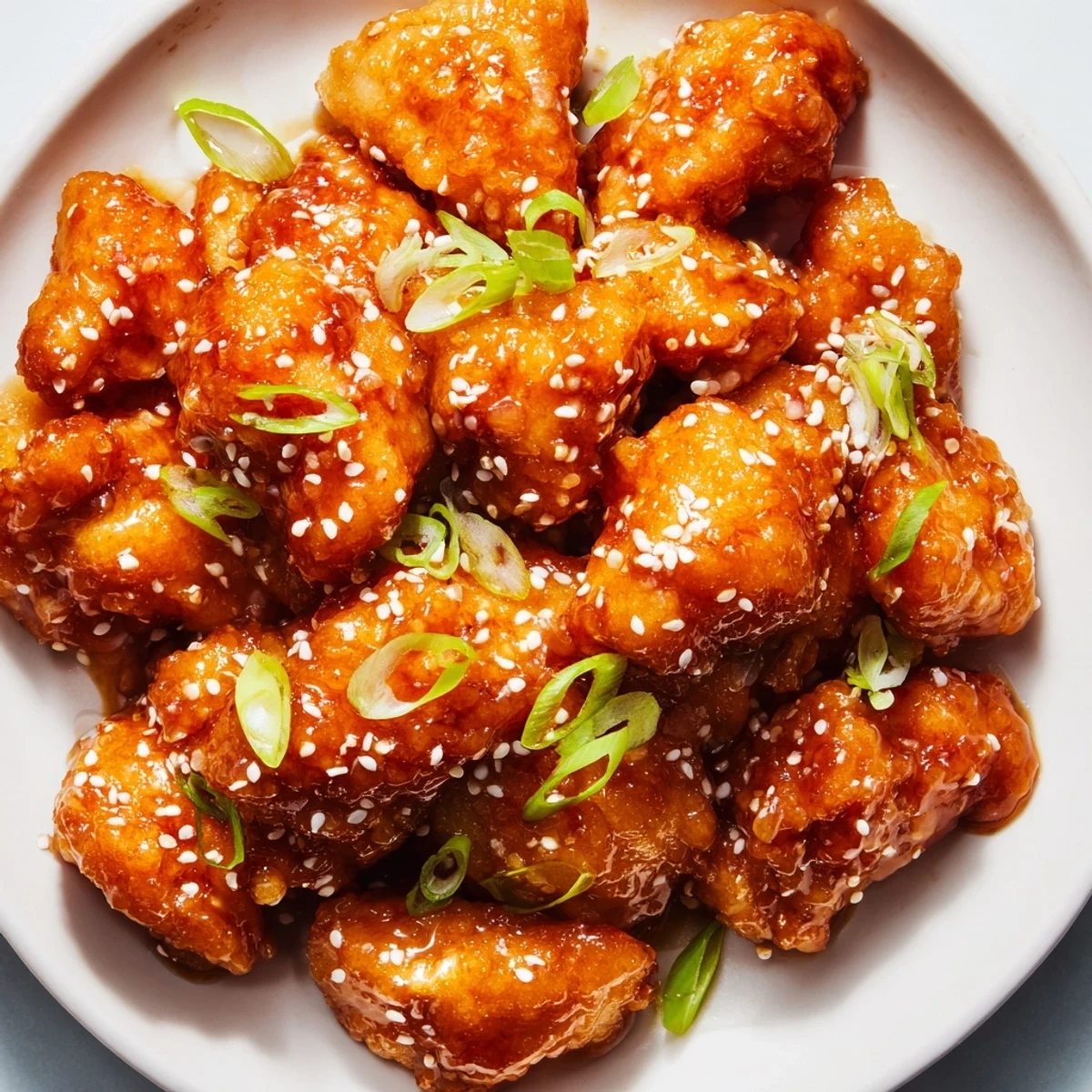 Tender honey chicken pieces coated in glossy sweet and savory sauce served over steamed white rice