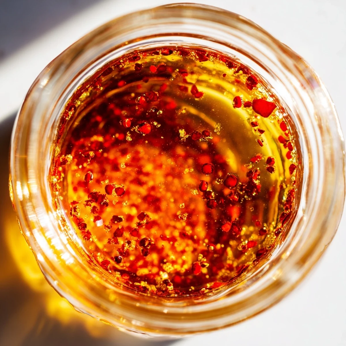 Warm amber honey infused with pepper flakes poured generously over fresh ricotta cheese crostini