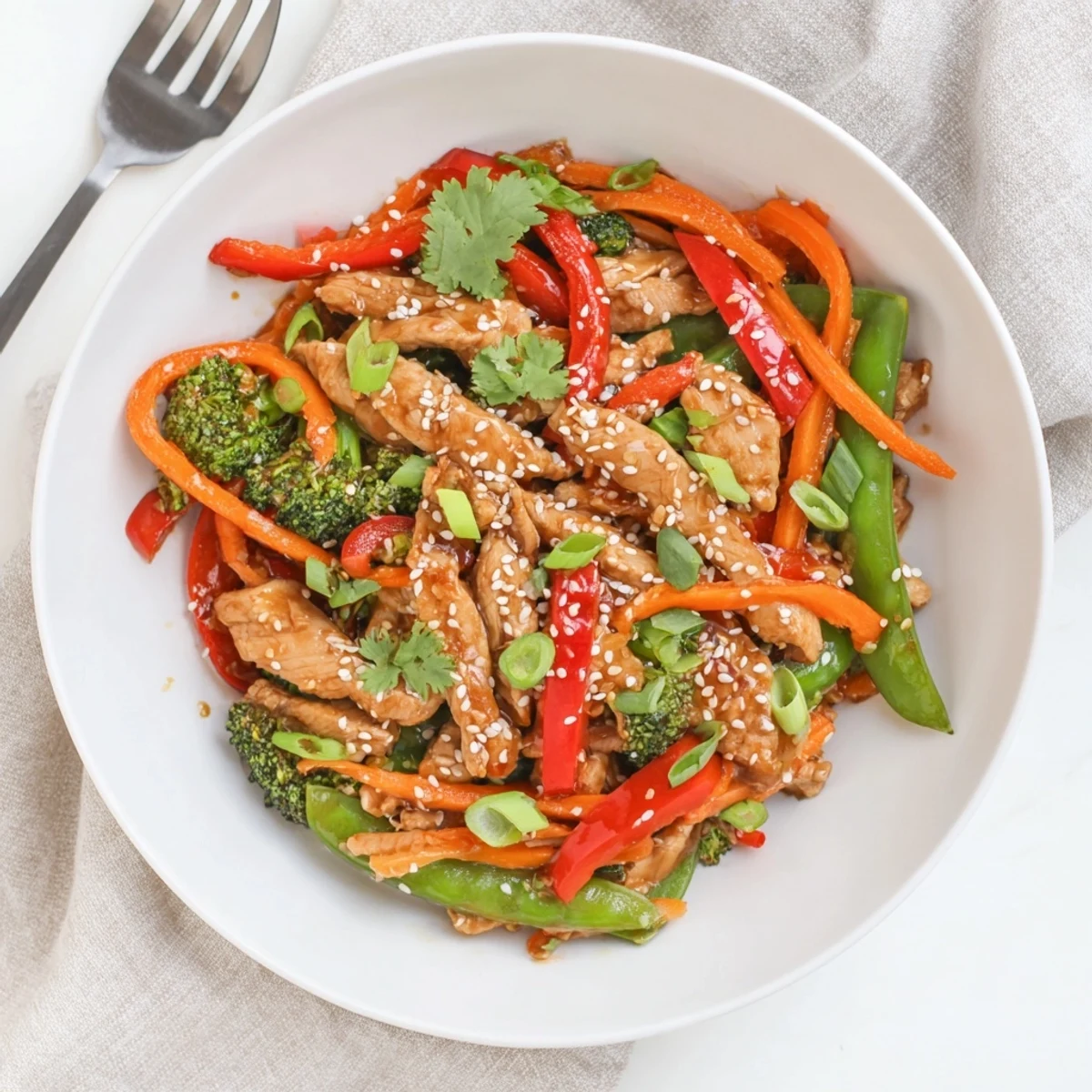 Sesame Soy Chicken Stir Fry