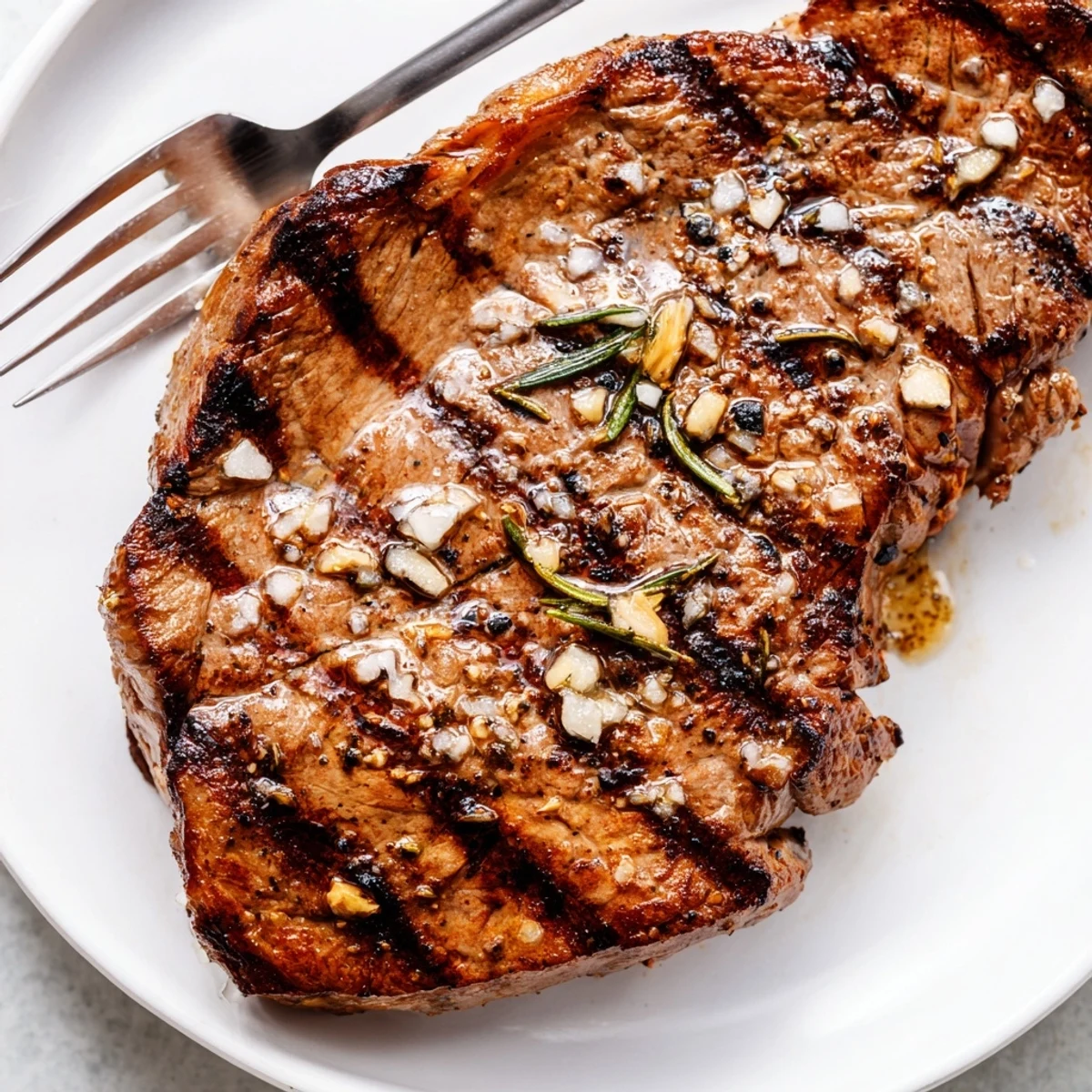 Sizzling how to grill steak recipe showing golden brown sear on hot grill grates