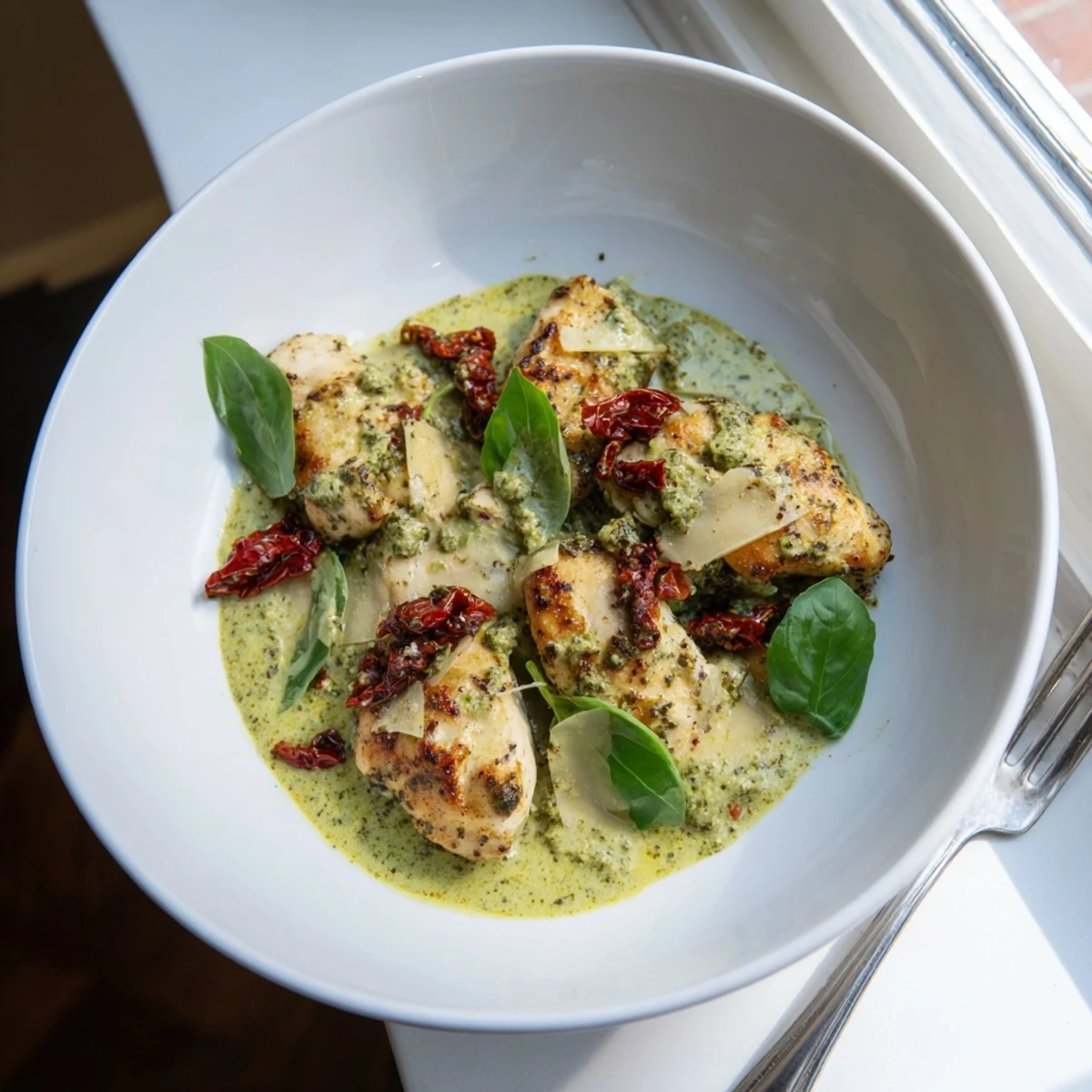 Creamy Pesto Marry Me Chicken