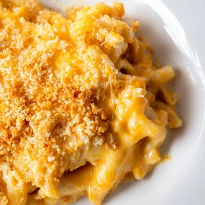 Creamy Three Cheese Baked Macaroni