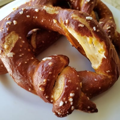 Mozzarella Stuffed Soft Pretzels