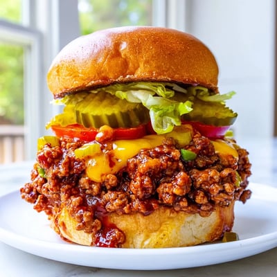 Crispy beef patties coated in tangy sauce fill these Smash Burger Sloppy Joes